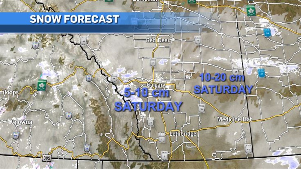 Snow forecast for Saturday, March 2, 2024